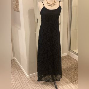Soma black lace dress size medium